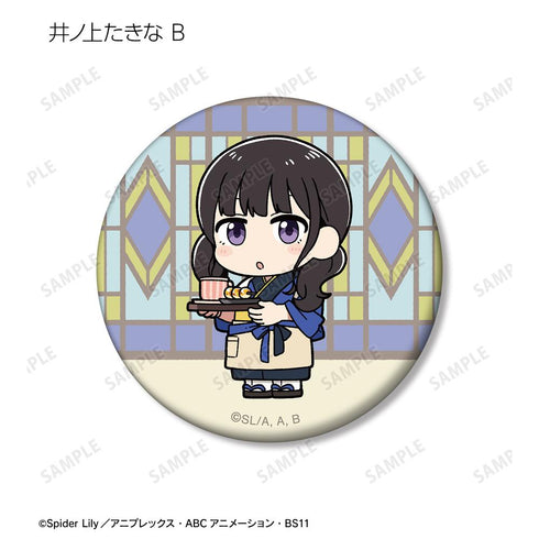 『リコリス・リコイル』描き起こし Art by 荒* ちびキャラ トレーディングマット缶バッジ(単位/BOX)【202504再販】